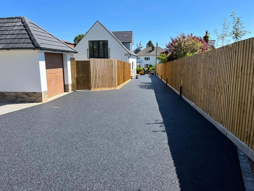 new tarmac driveway and new fence in fife